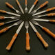 Vintage bamboo handle cutlery
