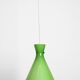 Very beautiful Mid Century flashed glass Diabolo pendant lamp in Green