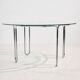 Italian chrome dining set, 7-piece set