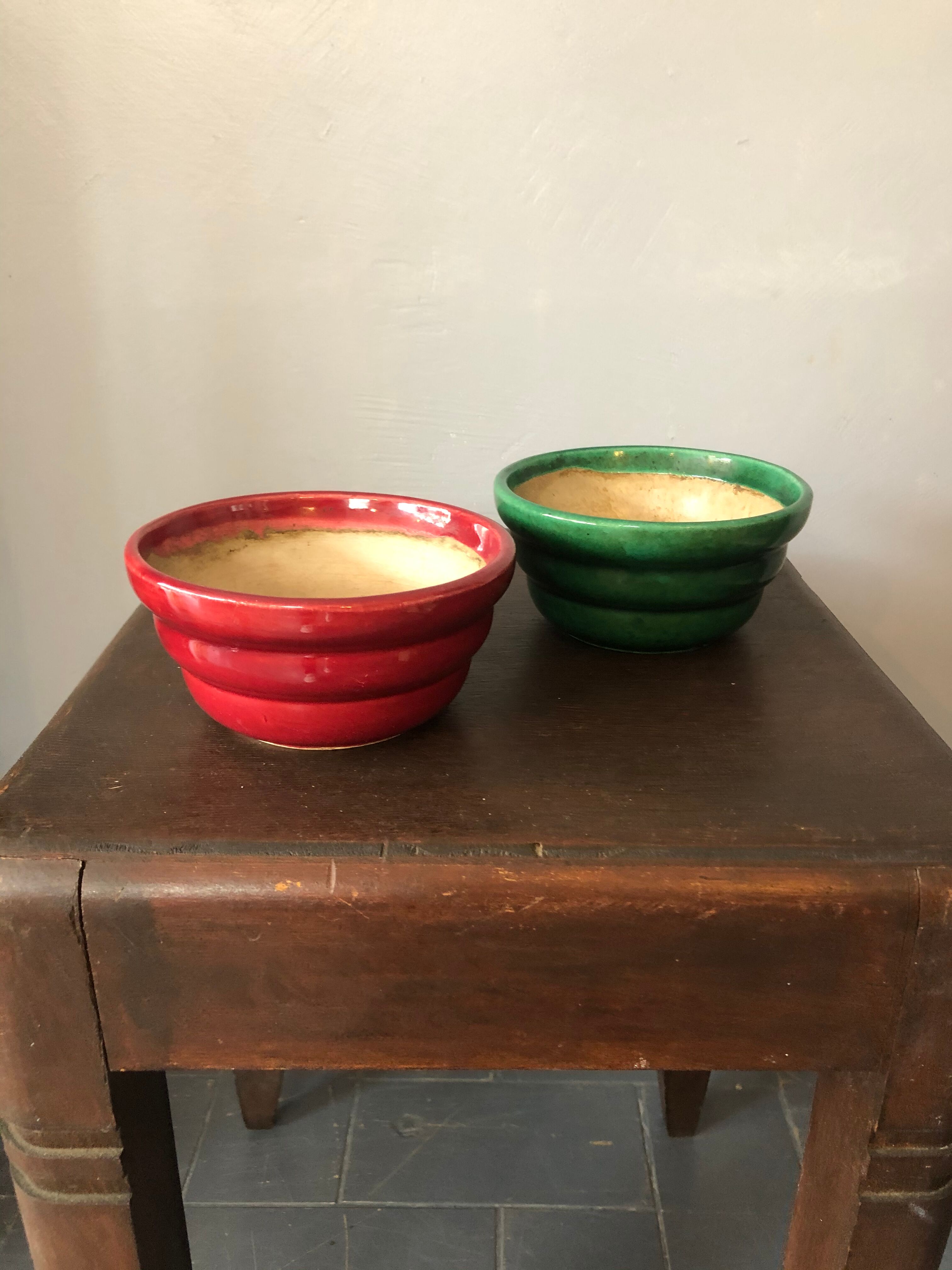 Duo of ceramic potholes