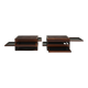 Set of 2 Tetra tables by Bernard Vuarnesson for Bellato, 1980s Italy.