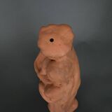 Virgin and Child in terracotta 19th century modeling