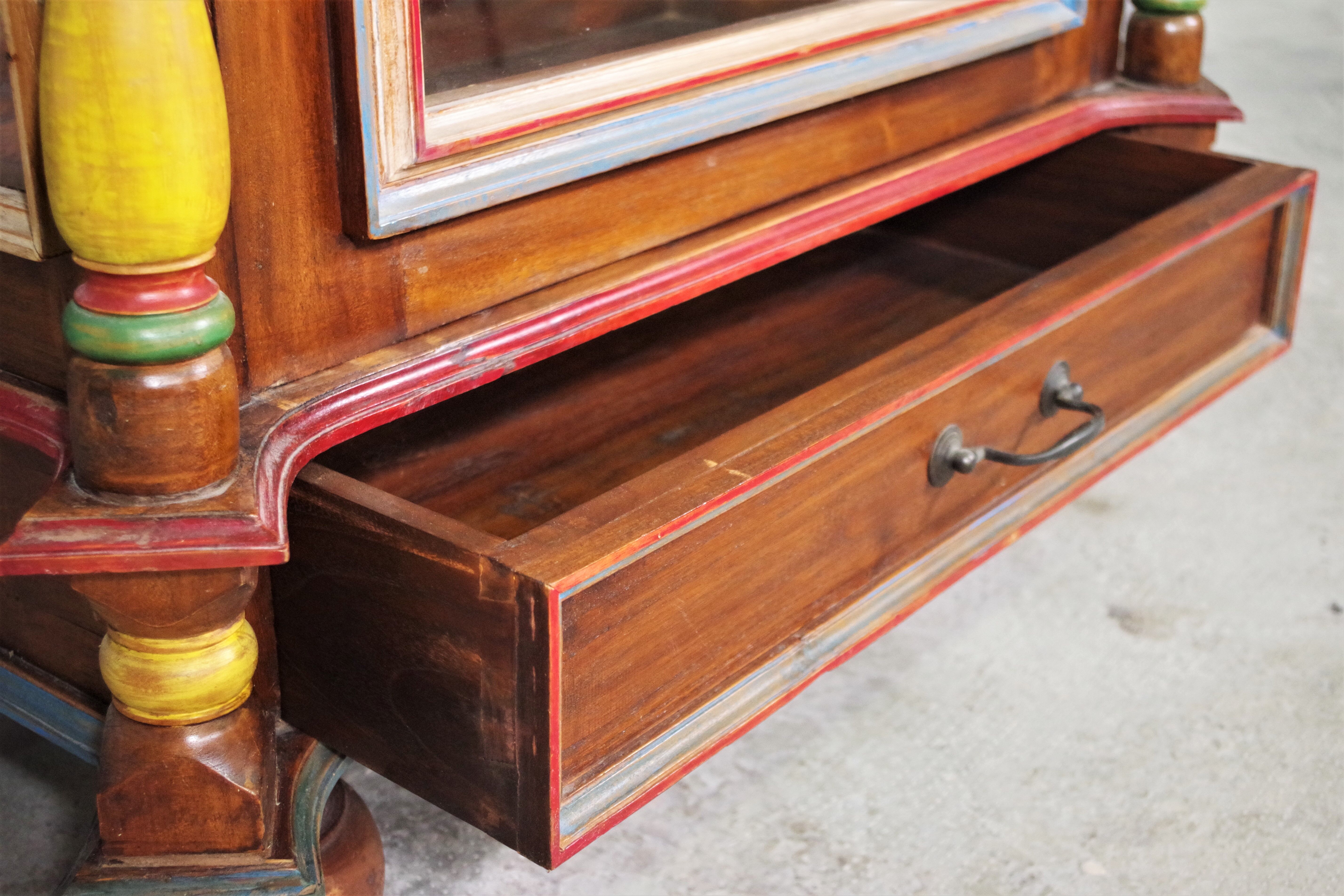 Carved wooden sideboard