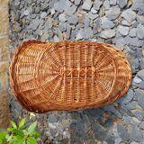 Wicker wood basket