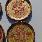 Eight Venetian Florentine coasters