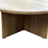 Vintage coffee table with side tables 80s design