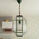 Vintage geometric pendant lamp 50s
