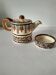HB Quimper teapot and sugar bowl set