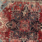 Ancient Heriz Carpet – Cobalt Blue & Indigo – 330 x 218 cm