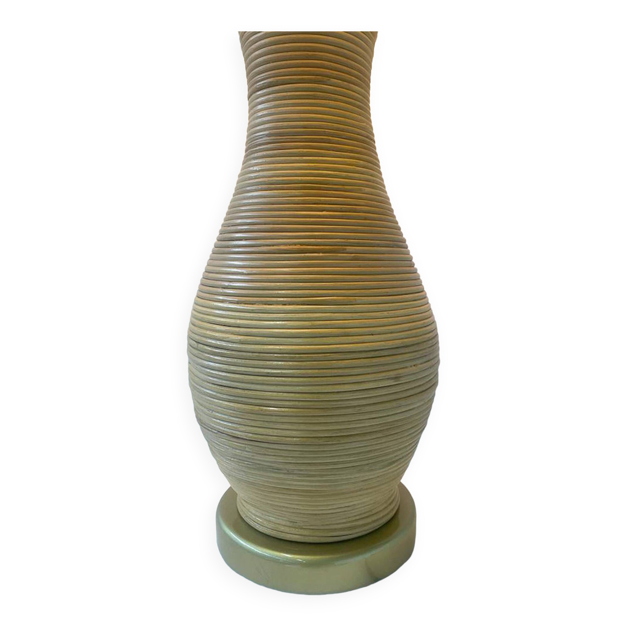 Contemporary bamboo table lamp