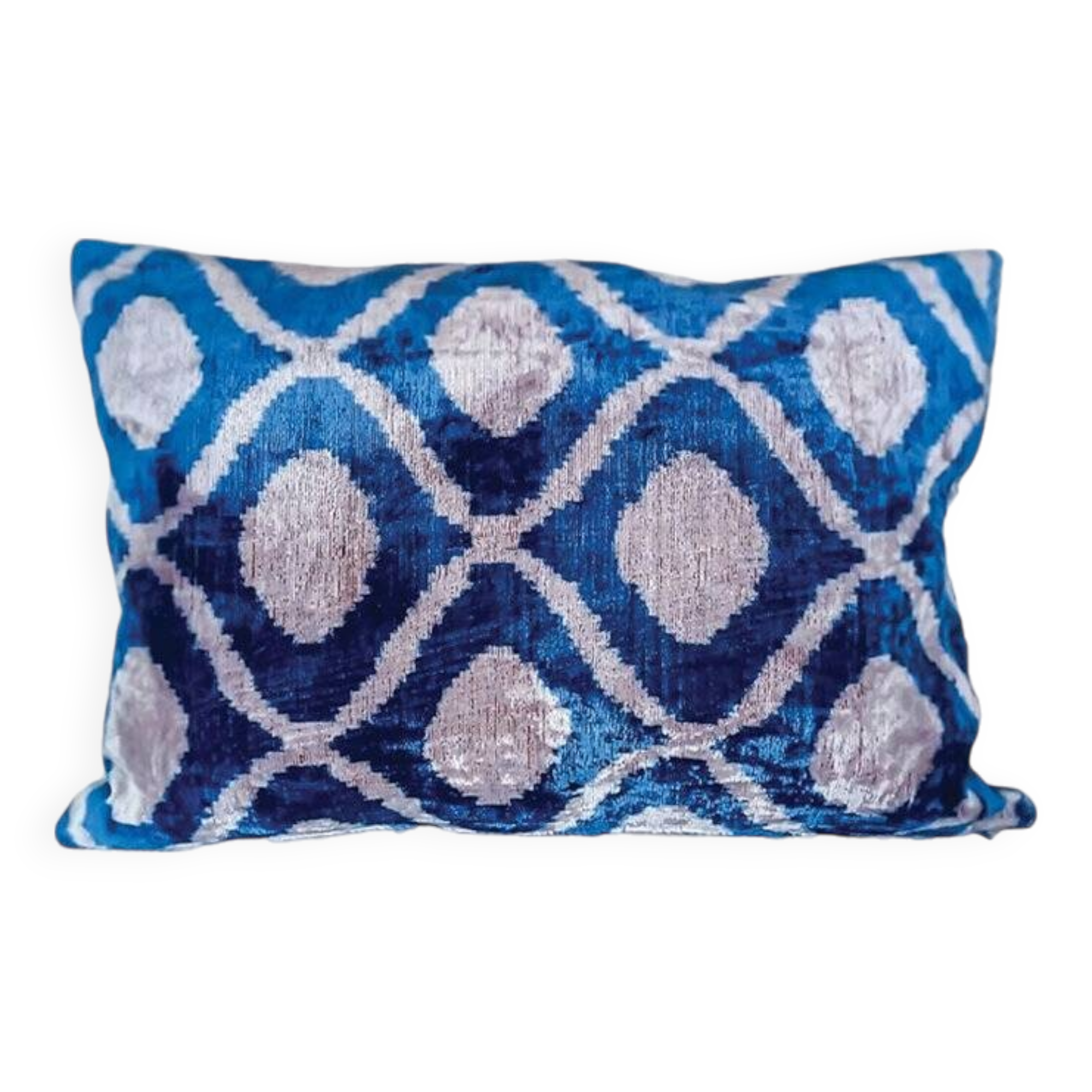 Ikat silk velvet cover