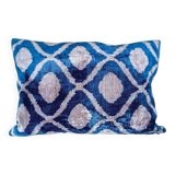 Housse Ikat en Velours de Soie