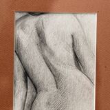 Pencil drawing, female nude