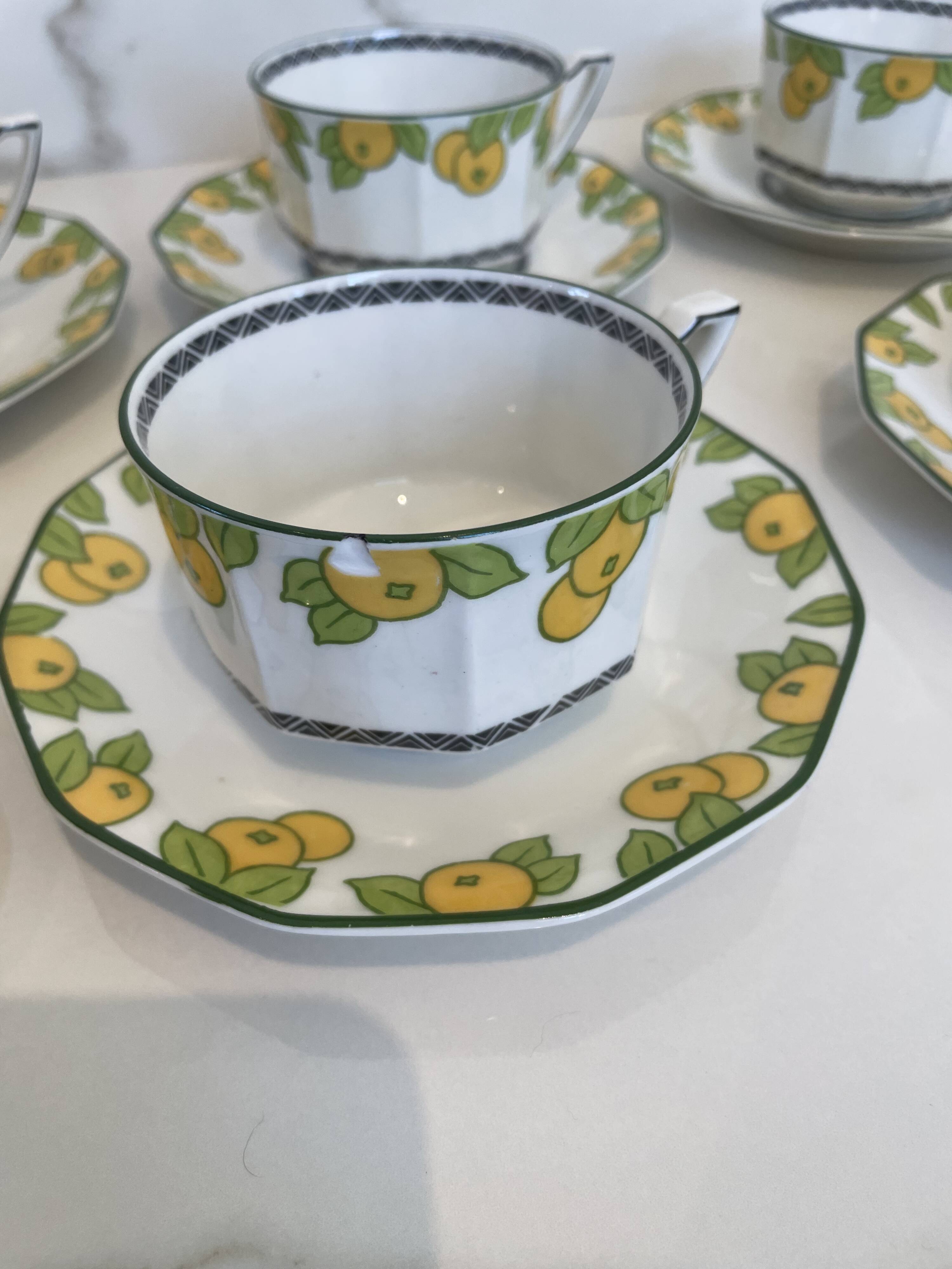 Art Deco tea service - Limoges Lanternier - 1920s 1930s
