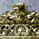 Mirror wooden gold XIX