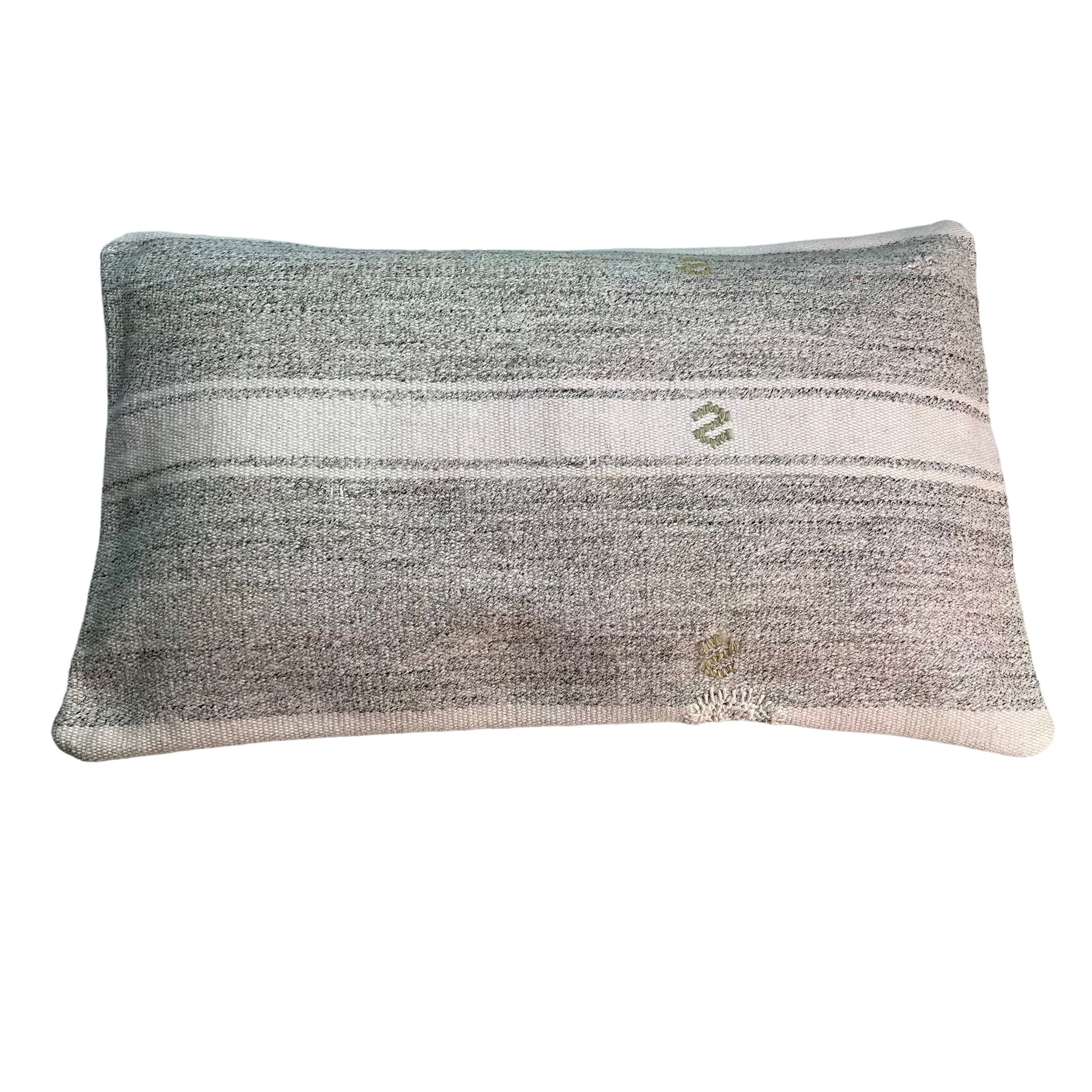 Vintage turkish handmade kilim cushion cover , 30 x 50 cm