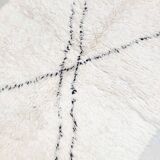 Moroccan Berber rug Marmoucha with black patterns 1.55x1.05m