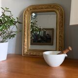 Old mirror Louis philippe gilded wood