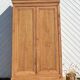 Large antique wardrobe renovated in raw solid wood
