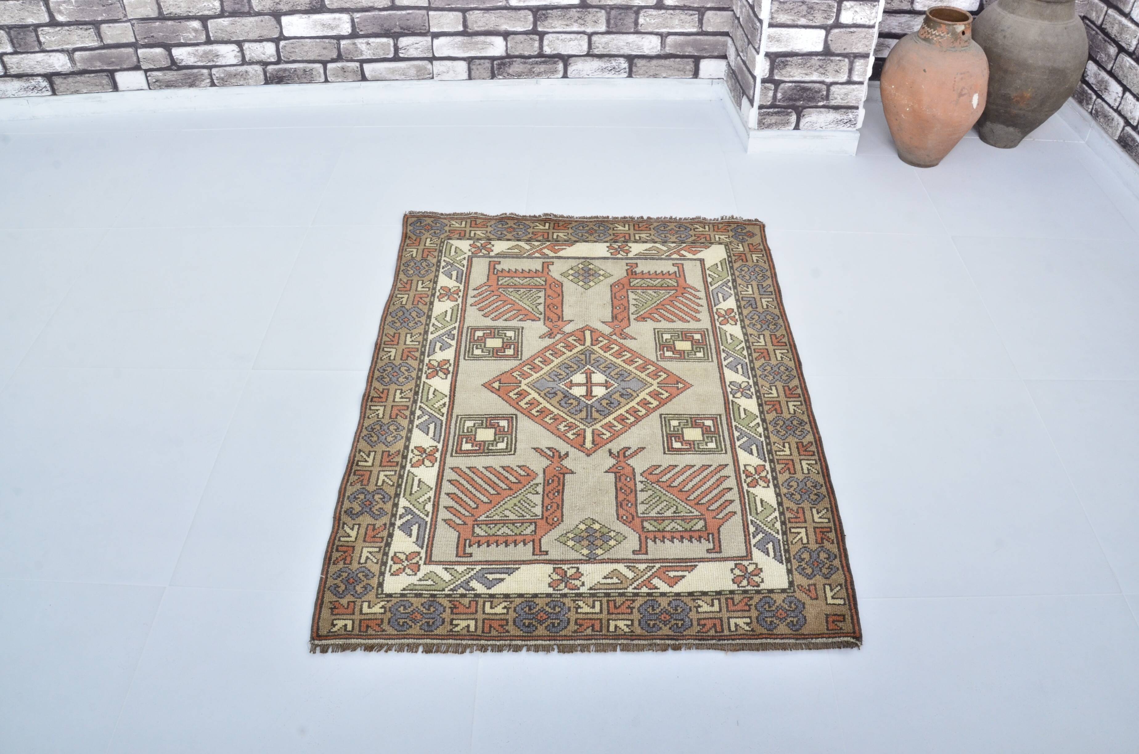Oushak Small AnATOLİAN Vintage Rug sku 3439