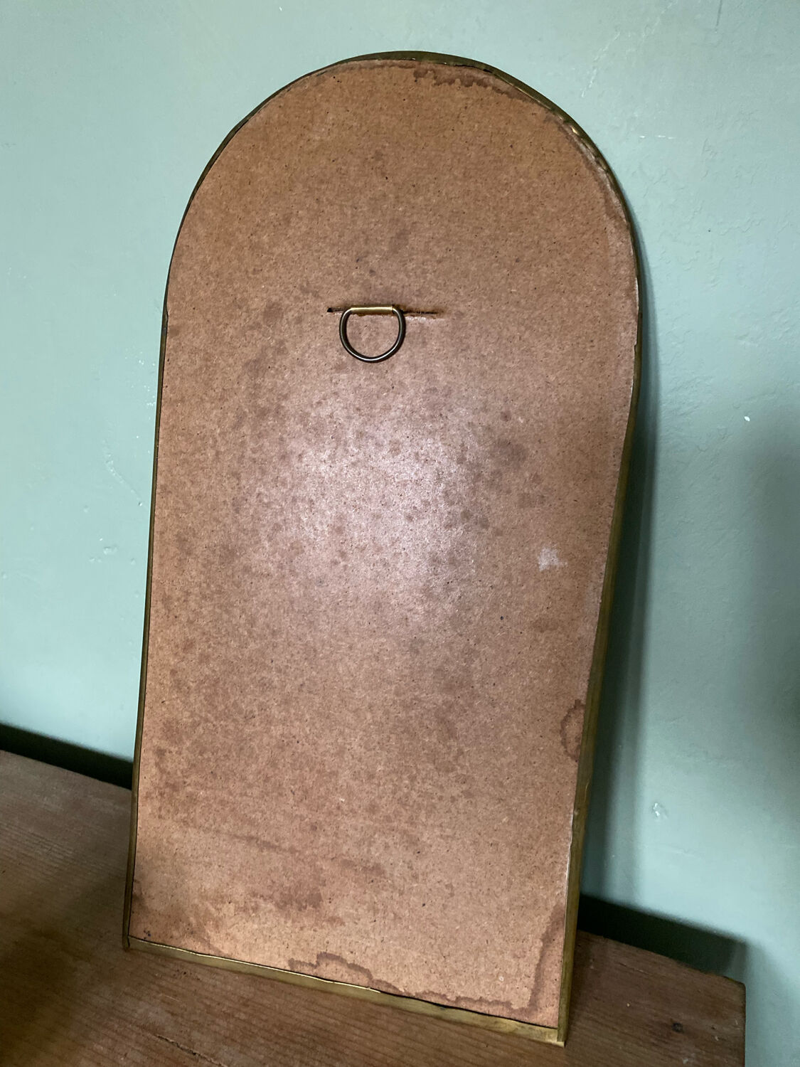 Moroccan brass mirror