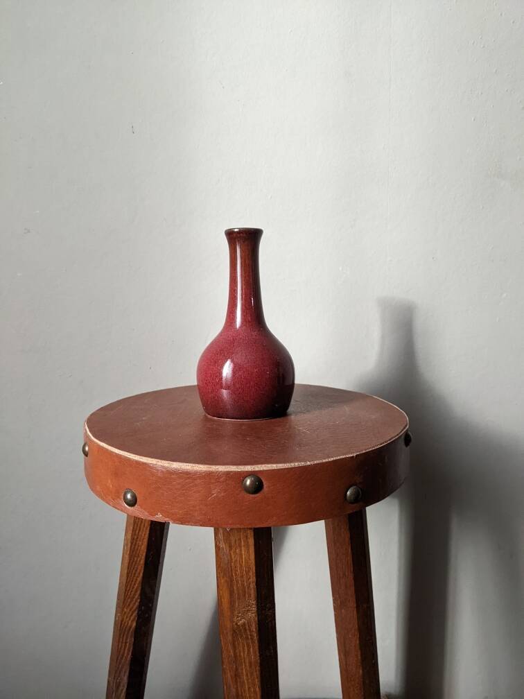 Small ceramic soliflore vase, alternative decoration, Japanese design