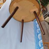 Travailleuse osier pieds compas 1960/1970