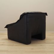 Leather armchair, Italian design, 1960s, production: Italy