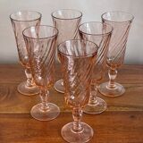 6 Rosaline champagne flutes
