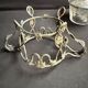 Sugar bowl/Candy bowl – Engraved crystal and silver metal