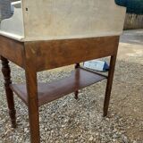 Marble and wood dressing table