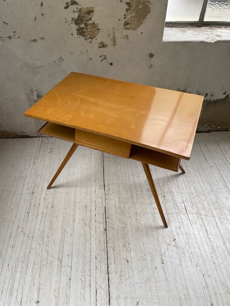 Vintage oak compass desk