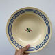 3 vintage beige soup plates Gien model Yvonne
