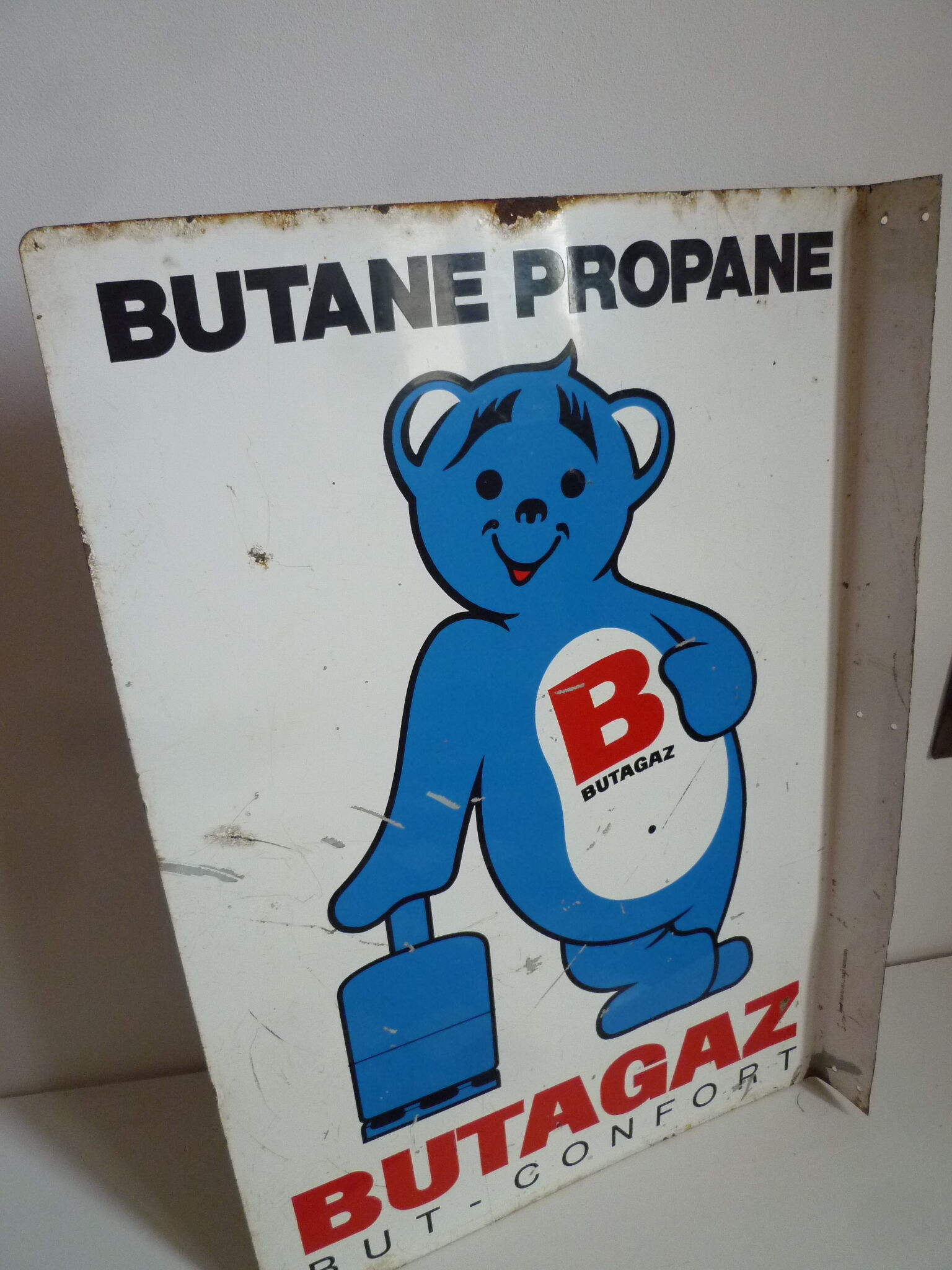 Butagaz advertising plate steel
