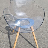 Suite de 6 chaises, pieds bois cookie, design Studio Zetass, Infiniti
