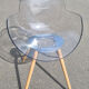 Suite of 6 chairs, wooden cookie legs, design Studio Zetass, Infiniti