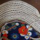 Couffin bébé en osier avec matelas (vintage)