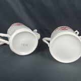 Art Deco, Porcelain jug and sugar bowl with flower decoration circa 1930