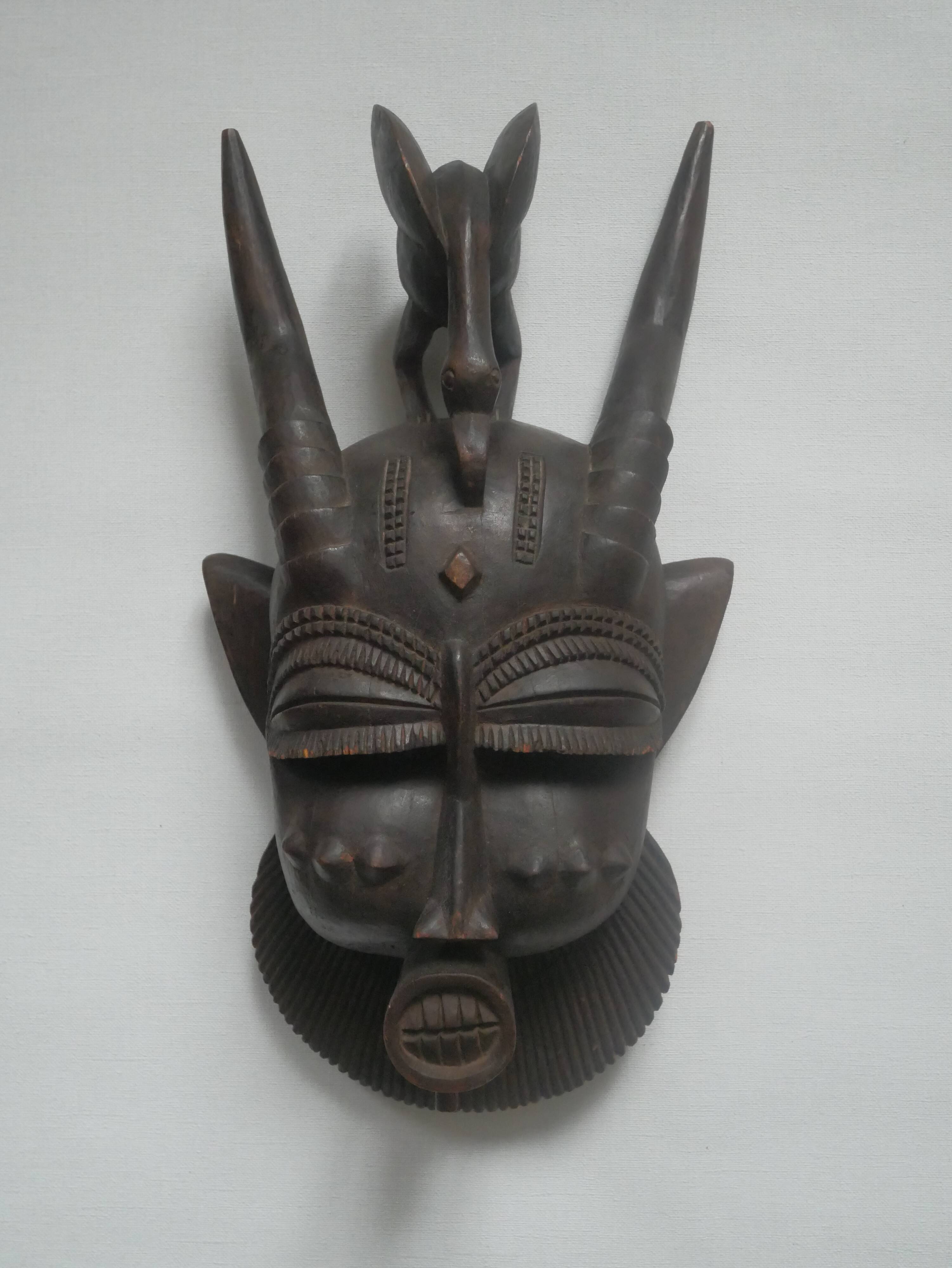 Tribal decoration mask sculpture ethnic African art