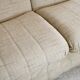 Reclining sofa color "crème chinée", France, circa 1970