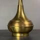 Midcentury Italian modernist brass dome mushroom table lamp, 1960s