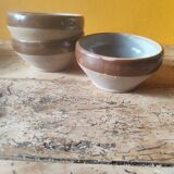 Small stoneware bowls from Digoin, rustic serving bowls