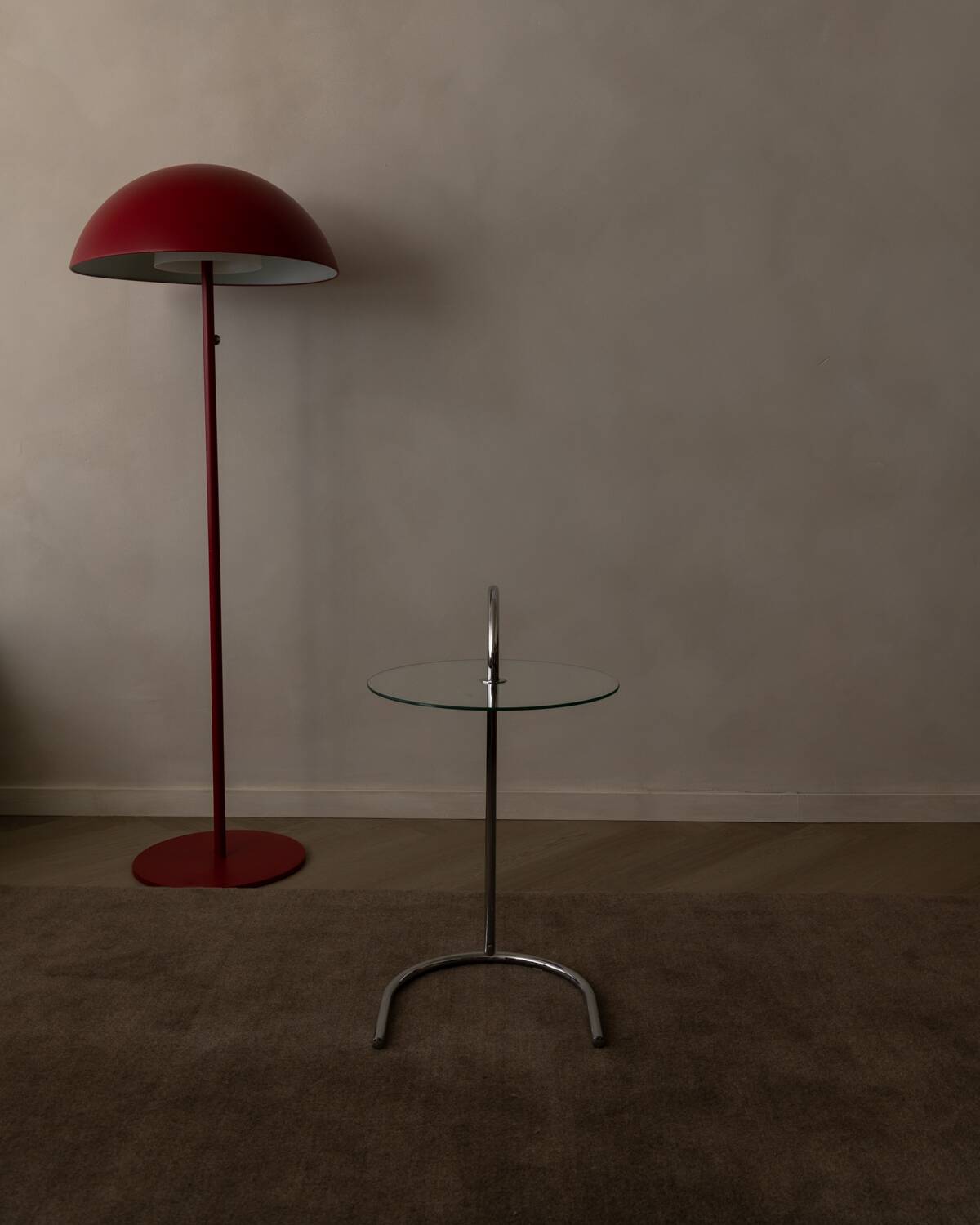 Vintage IKEA RY side table by Tord Björklund – Chrome and glass – Postmodern