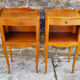 Pair of vintage Louis XV style bedside tables, wood