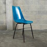 Blue fiber chair by Miroslav Navratil for Vertex 1960