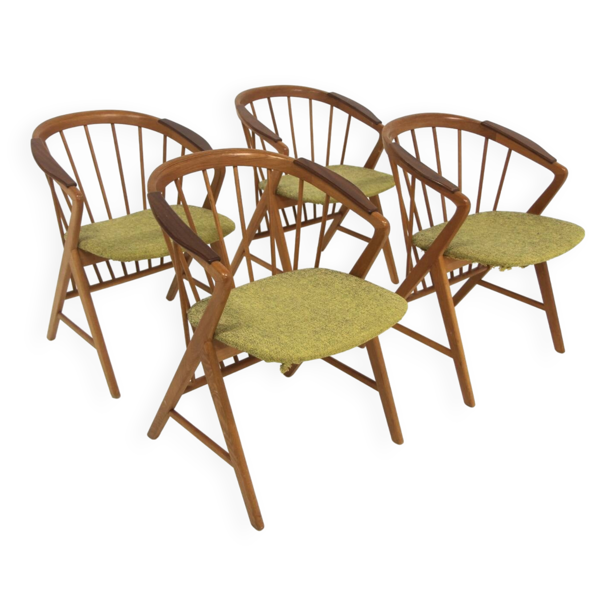 Set of 4 Scandinavian chairs, "Sierra", Bengt Ruda, Sweden, 1960