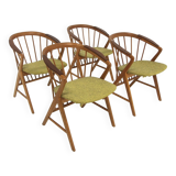 Set of 4 Scandinavian chairs, "Sierra", Bengt Ruda, Sweden, 1960