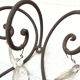 Set of 2 iron sconces and glass tassels