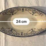 Soup tureen and plates France HB&cie Terre de fer