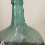 Clear green demijohn